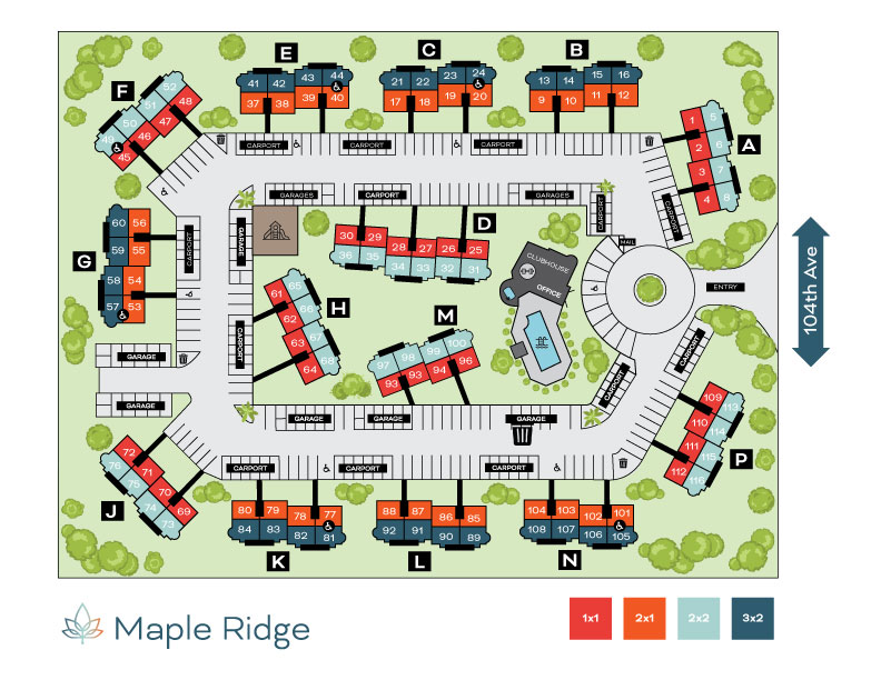 Maple Ridge Apartments Property Map
